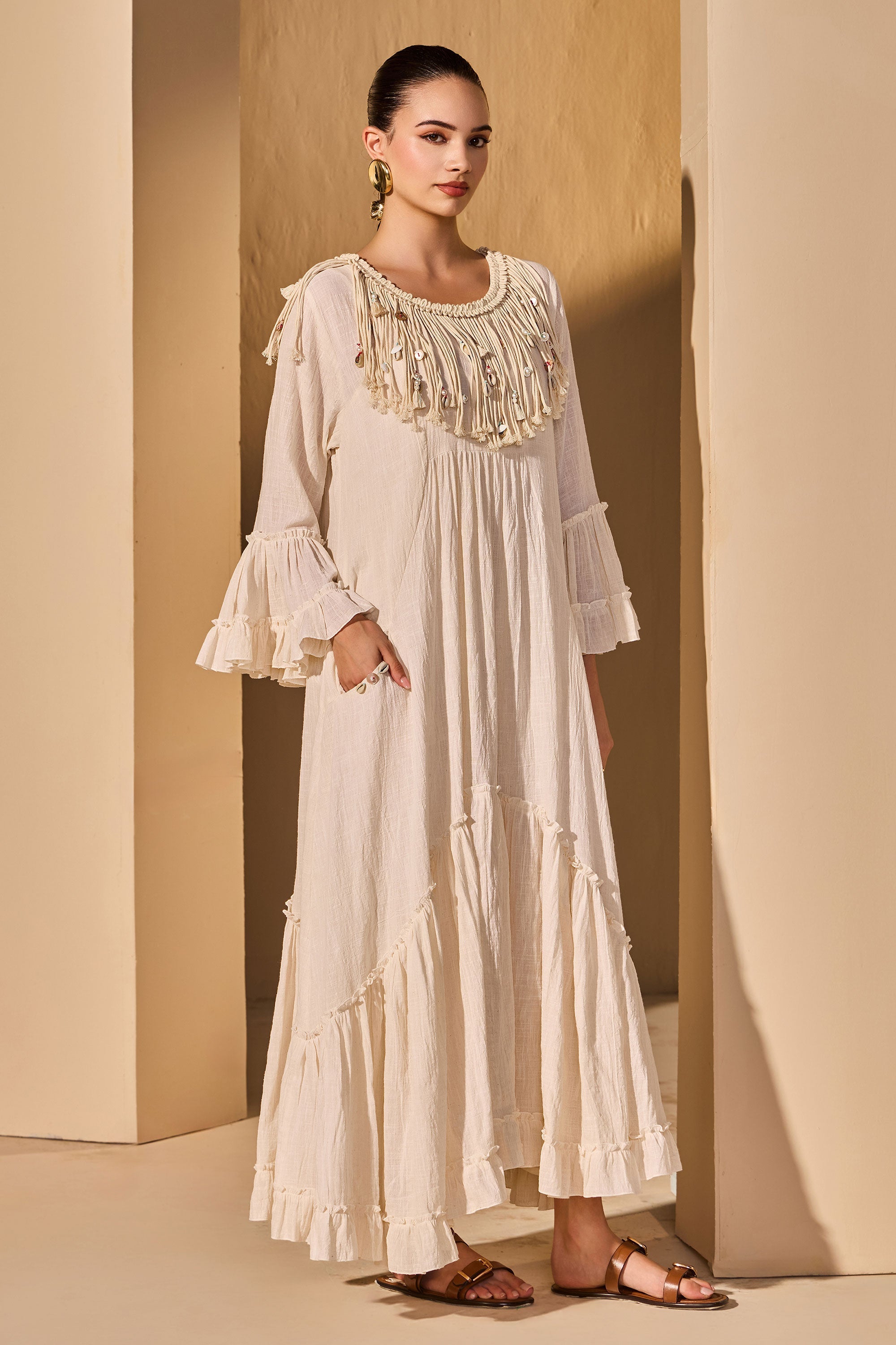 Misbah Cotton Slub Jalabiya