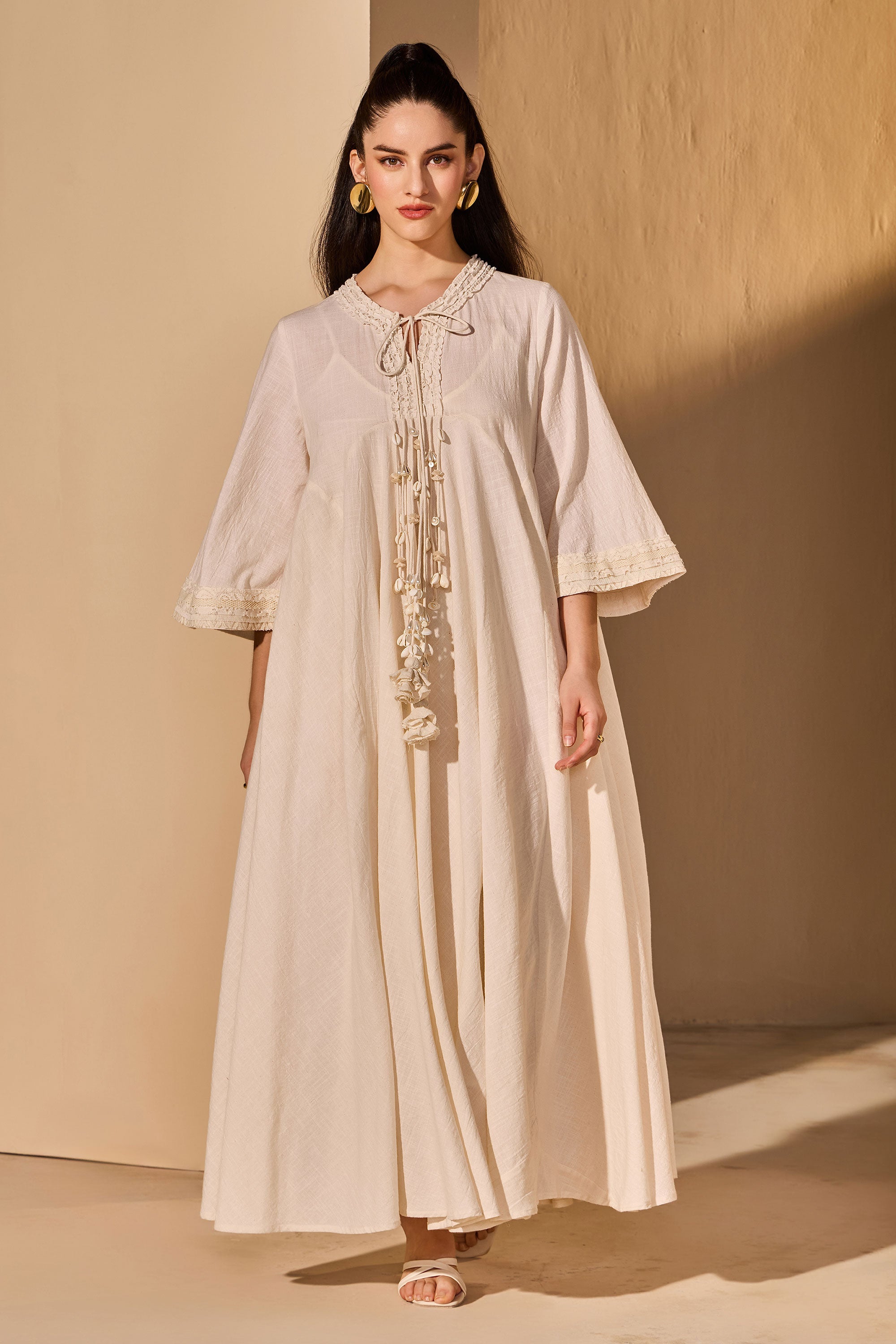 Nawal Cotton Slub Jalabiya