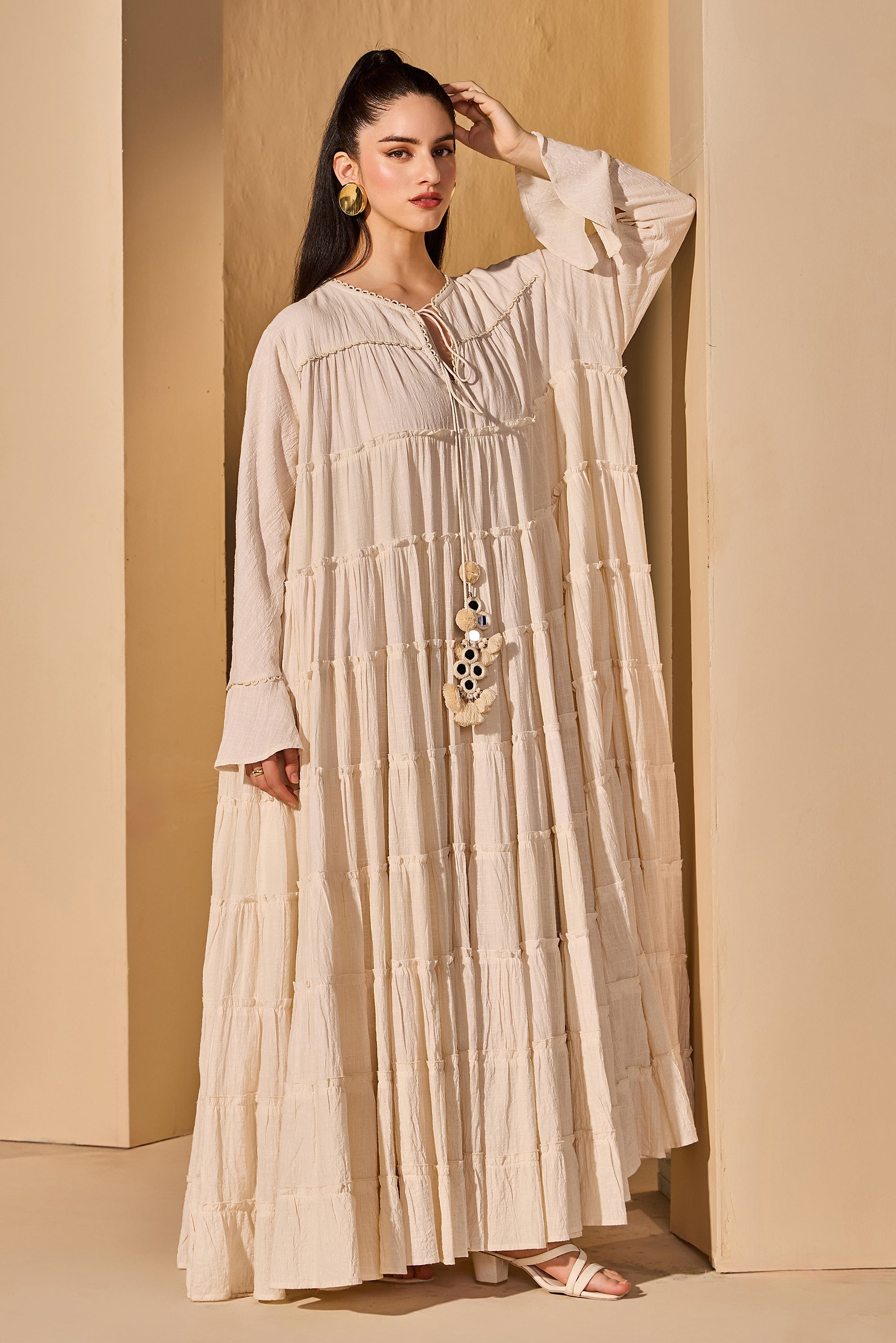 Lunaira Cotton Slub Jalabiya