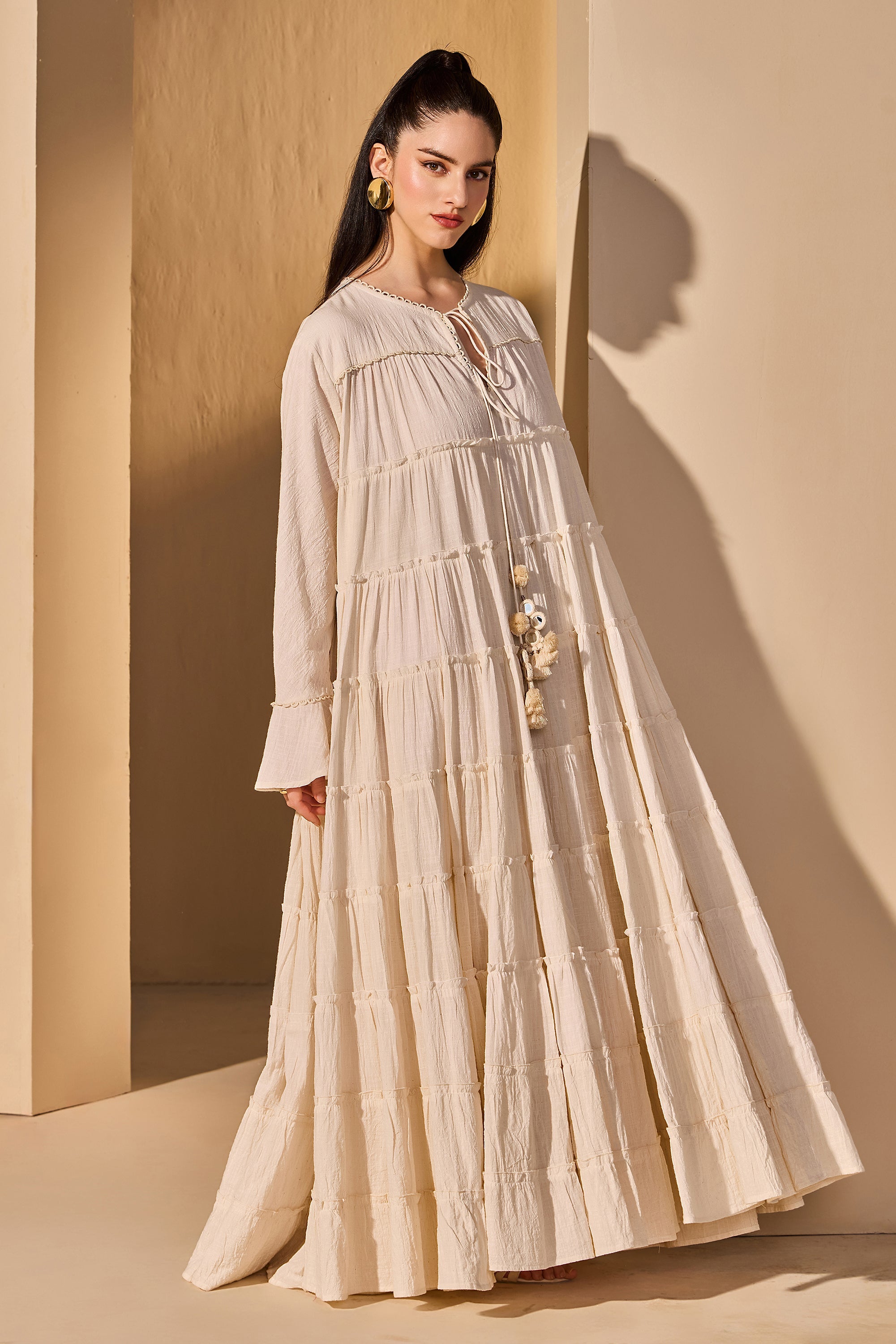 Lunaira Cotton Slub Jalabiya