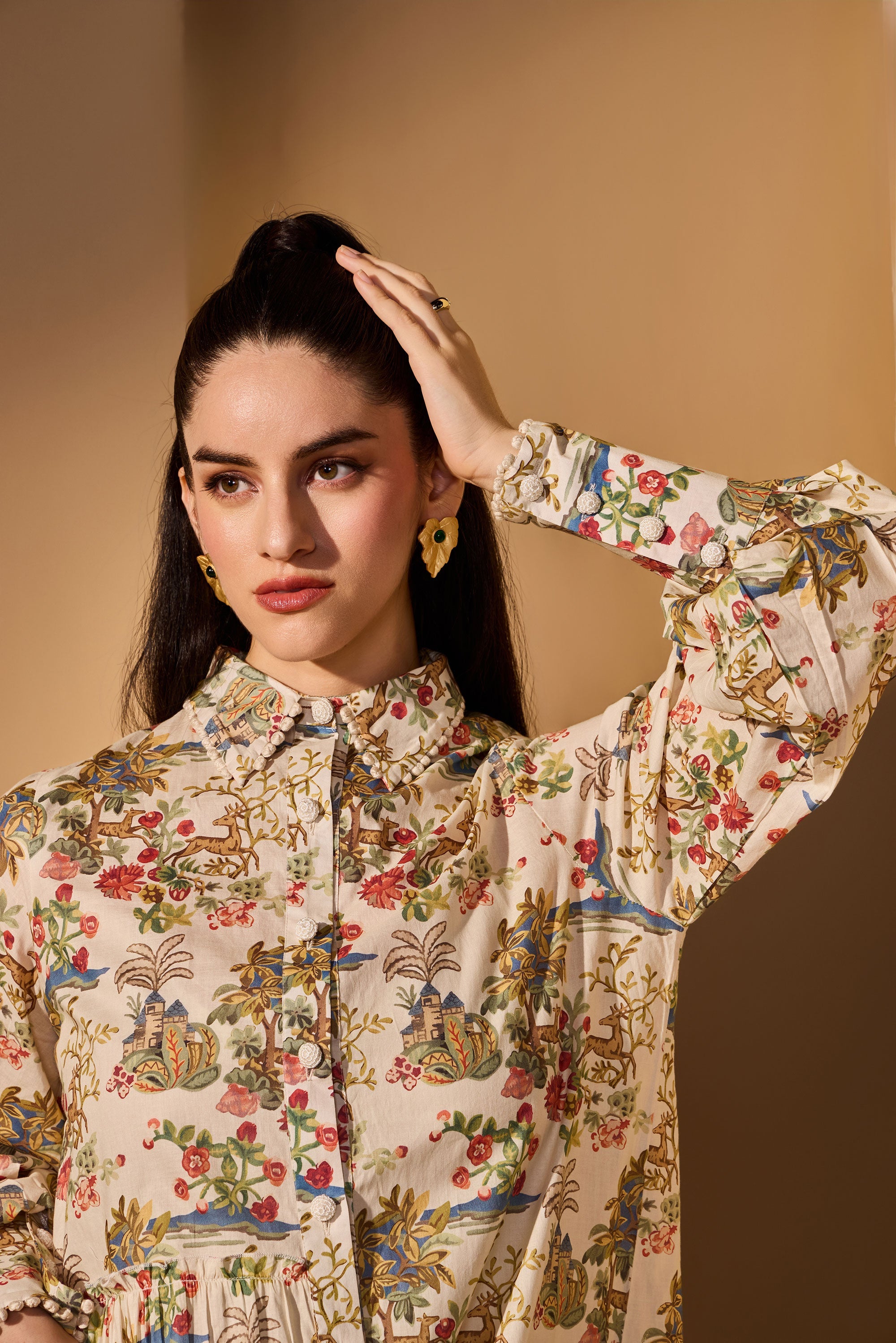Amoura Cotton Printed Jalabiya