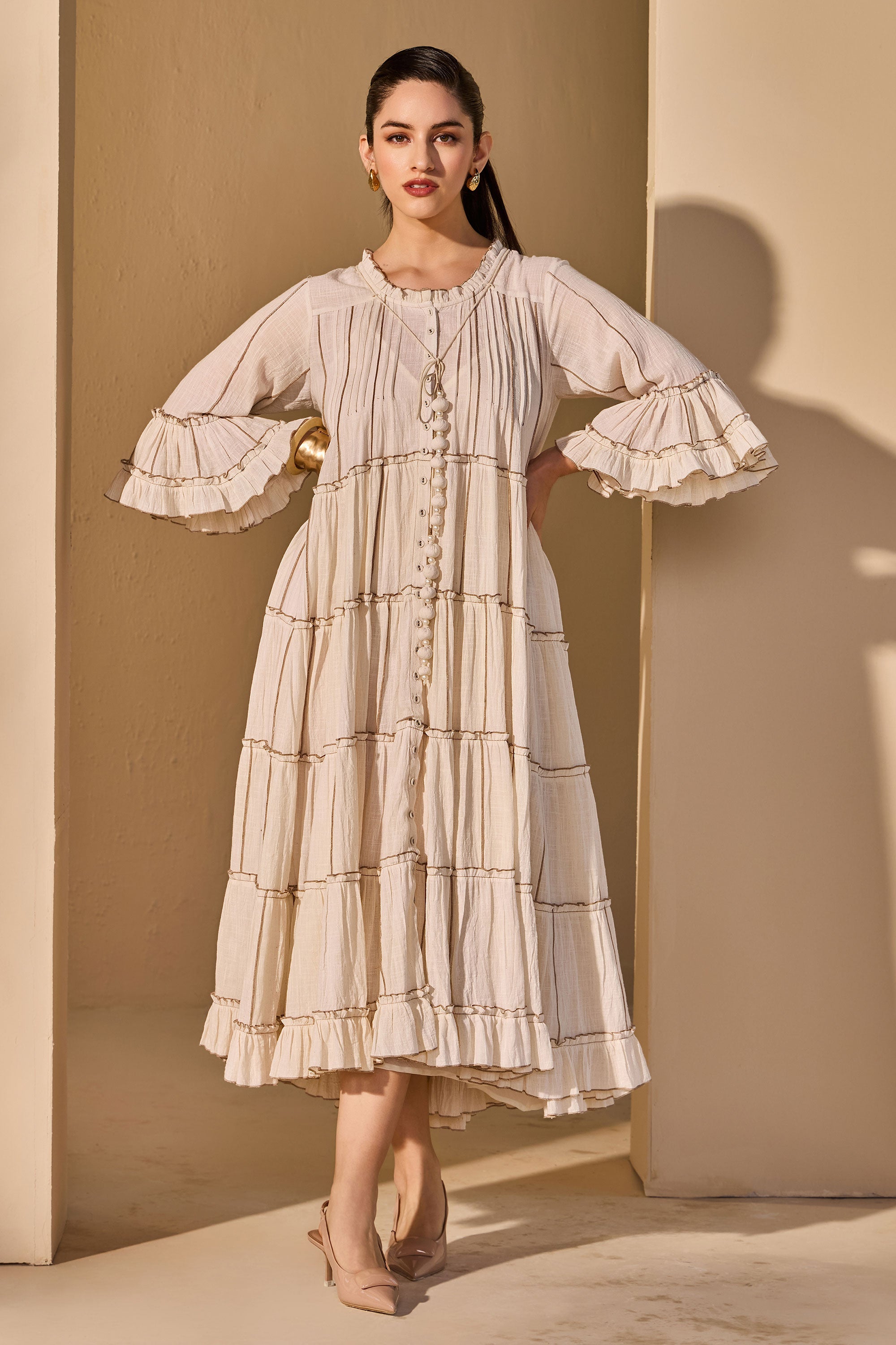 Lumaira Cotton Slub Jalabiya