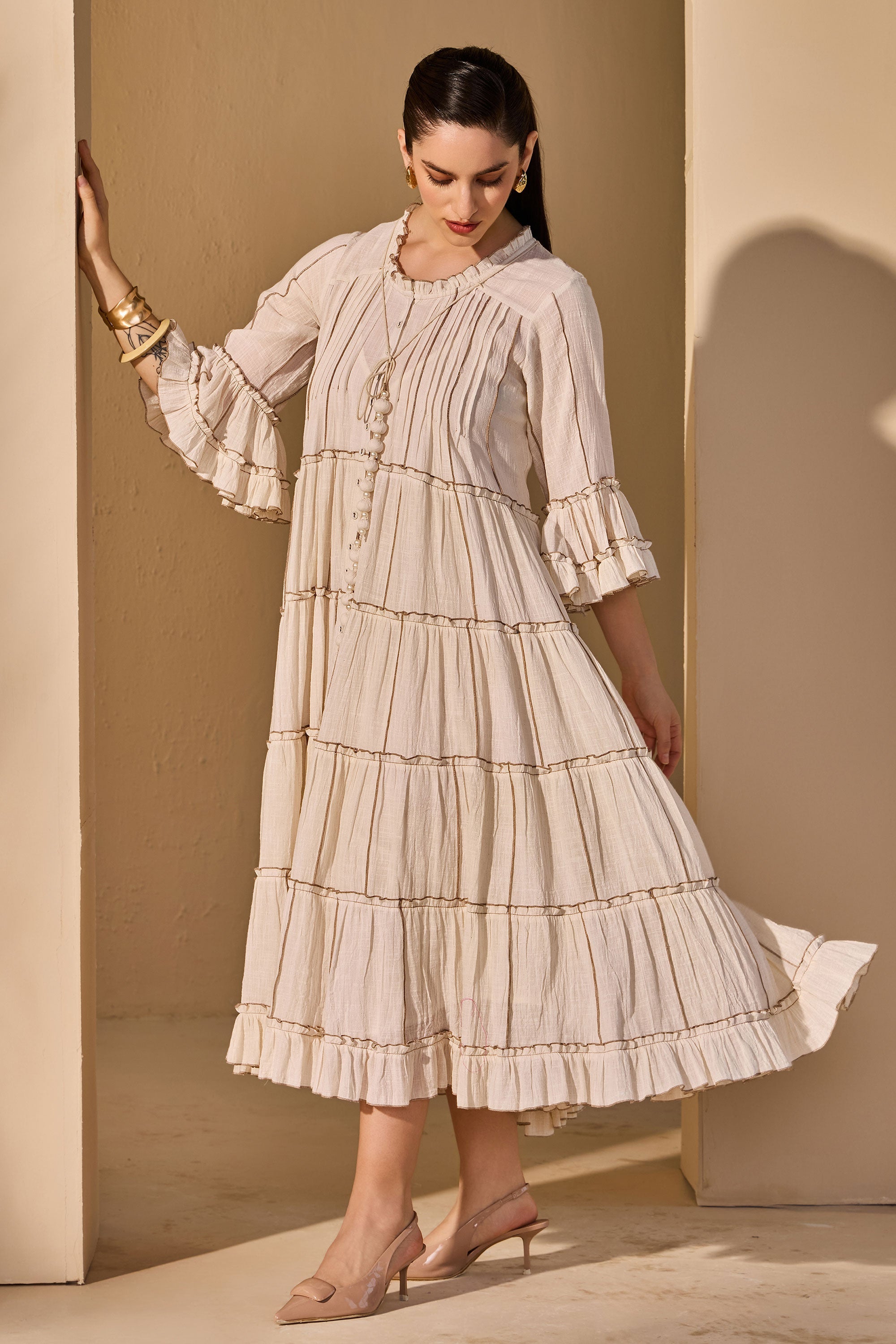 Lumaira Cotton Slub Jalabiya