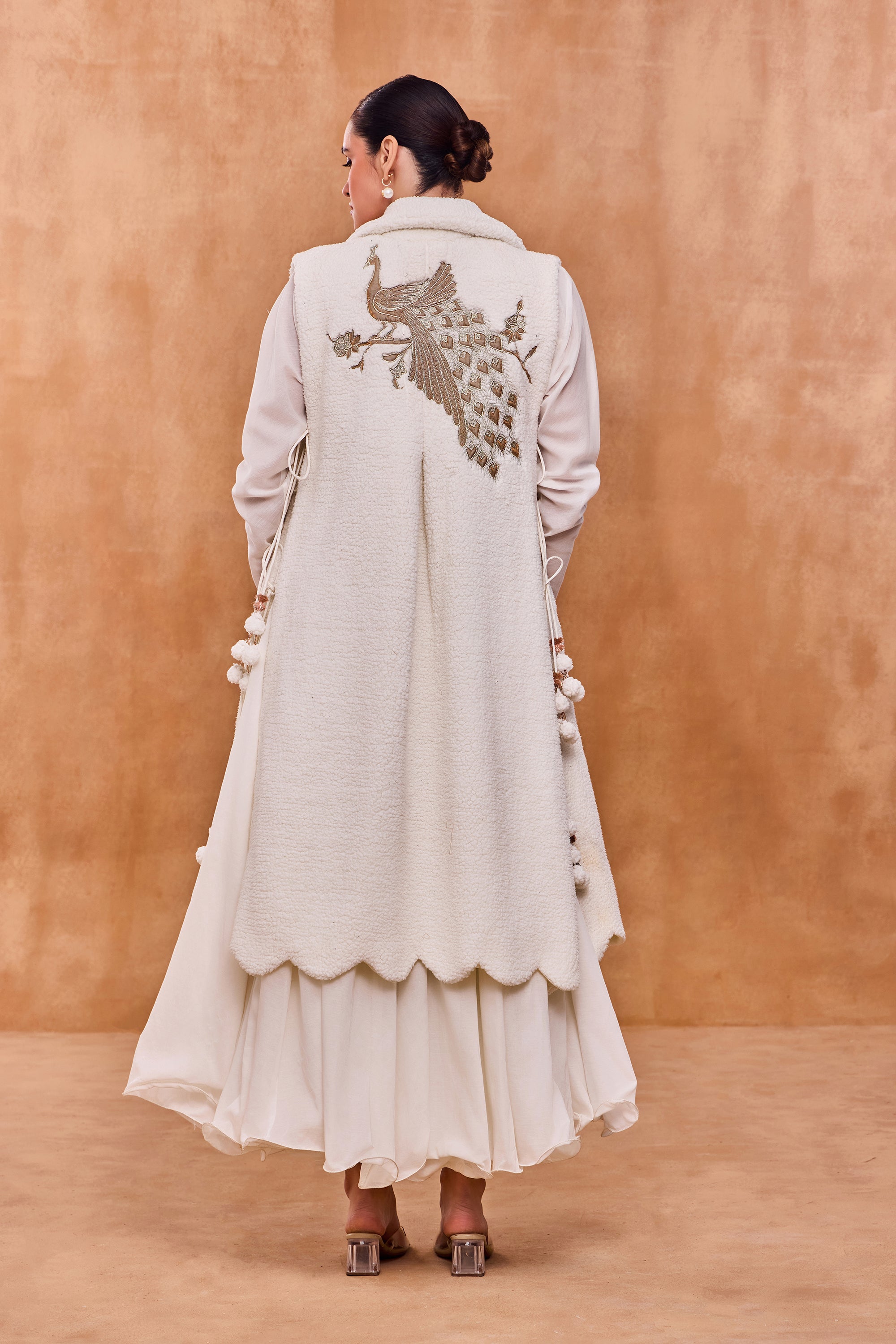 Zoraya Embroidered Dushala Cape